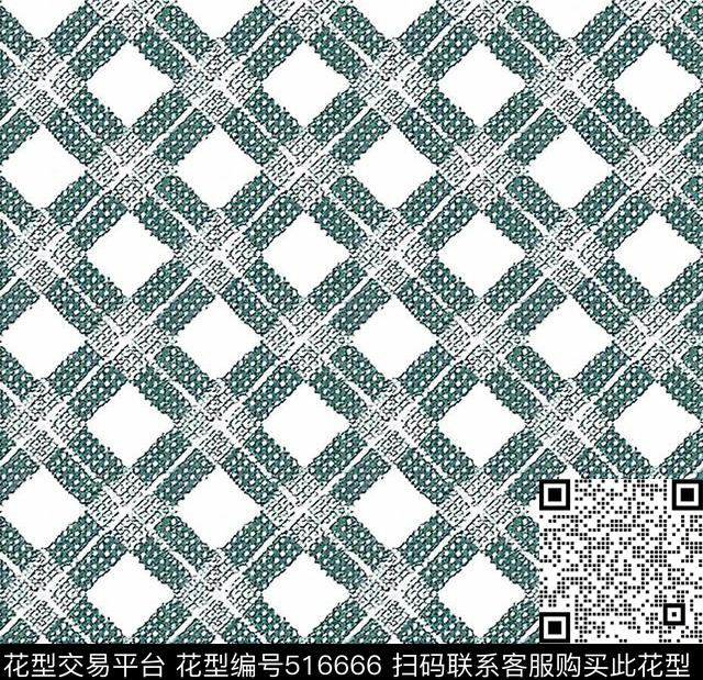 米兰时装提花纹小方格传统印花华亿平台下载（图片编号: 516666） - 瓦栏（Walan）