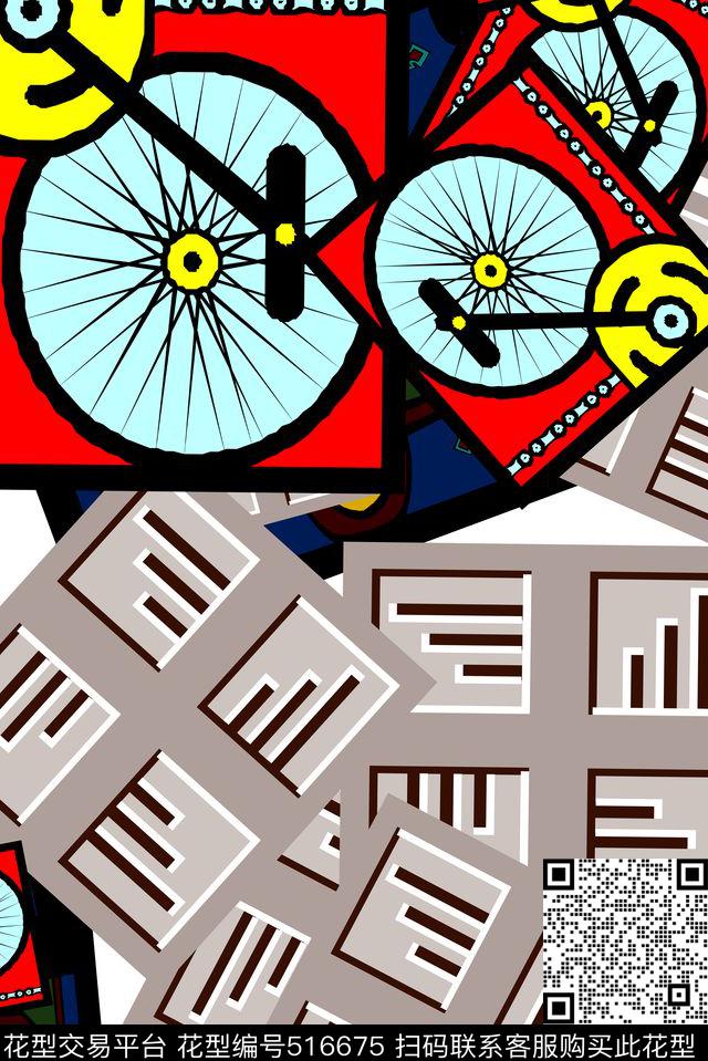 长巾围巾抽象服饰男女服装传统印花华亿平台下载（图片编号: 516675） - 瓦栏（Walan）