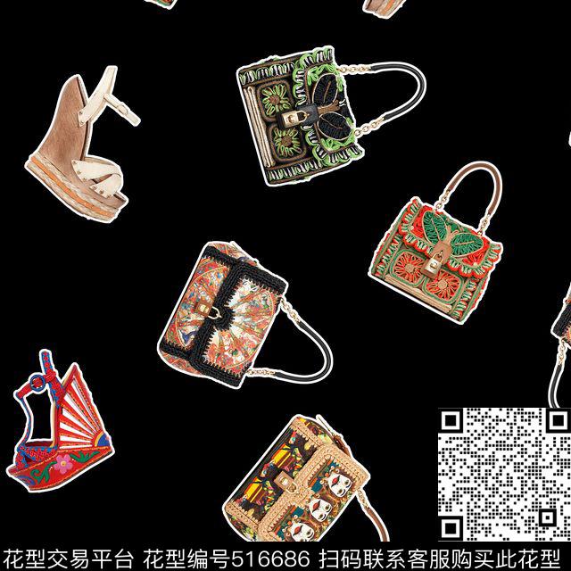 时尚大牌包包数码印花华亿平台下载（图片编号: 516686） - 瓦栏（Walan）