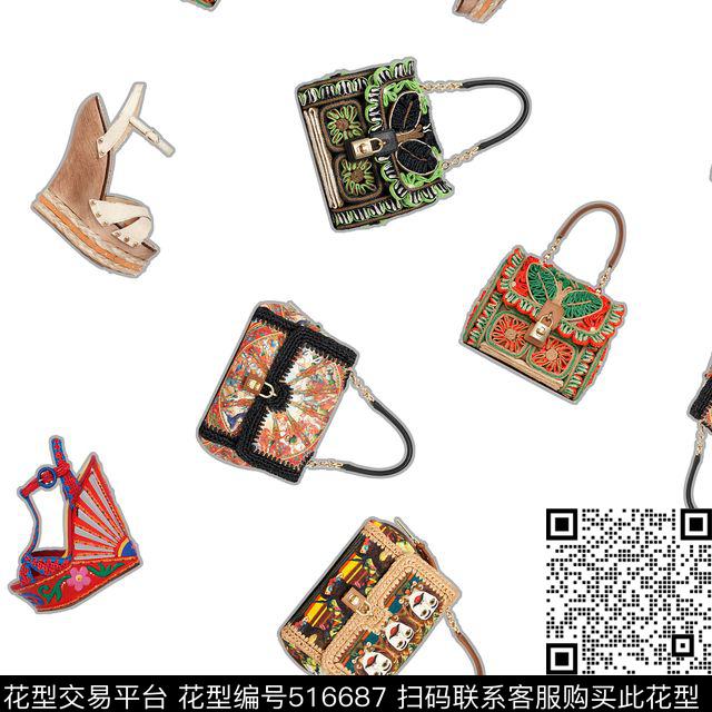 时尚大牌包包数码印花华亿平台下载（图片编号: 516687） - 瓦栏（Walan）