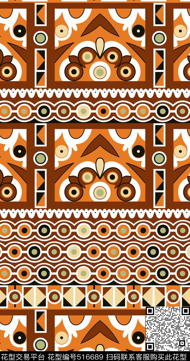 时尚图案花纹复古花纹传统印花华亿平台下载（图片编号: 516689） - 瓦栏（Walan）