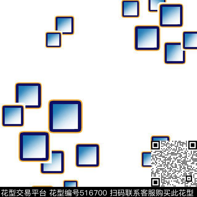 2016华亿平台衬衫几何壹人行几何花传统印花华亿平台下载（图片编号: 516700） - 瓦栏（Walan）