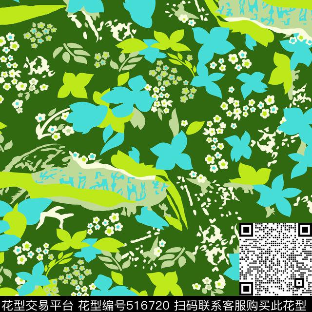花卉碎花小花传统印花华亿平台下载（图片编号: 516720） - 瓦栏（Walan）
