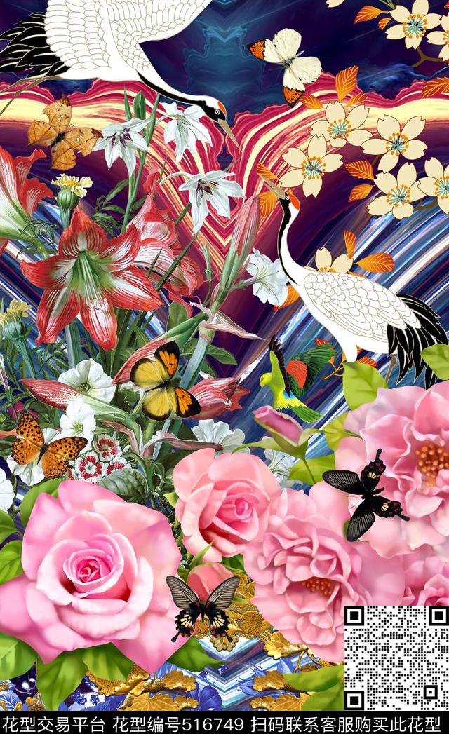 潮流时尚大牌定位定位创意数码印花华亿平台下载（图片编号: 516749） - 瓦栏（Walan）