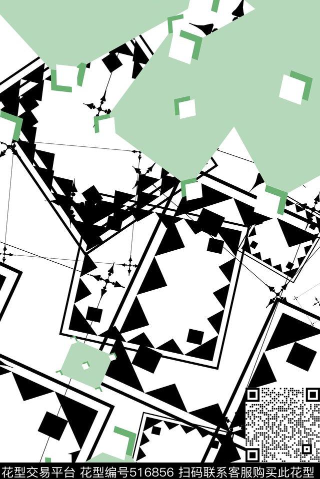 抽象几何男女混搭小清新传统印花华亿平台下载（图片编号: 516856） - 瓦栏（Walan）