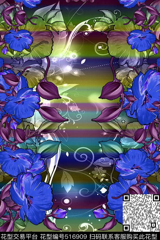 衬衣连衣裙定位花家纺数码印花华亿平台下载（图片编号: 516909） - 瓦栏（Walan）