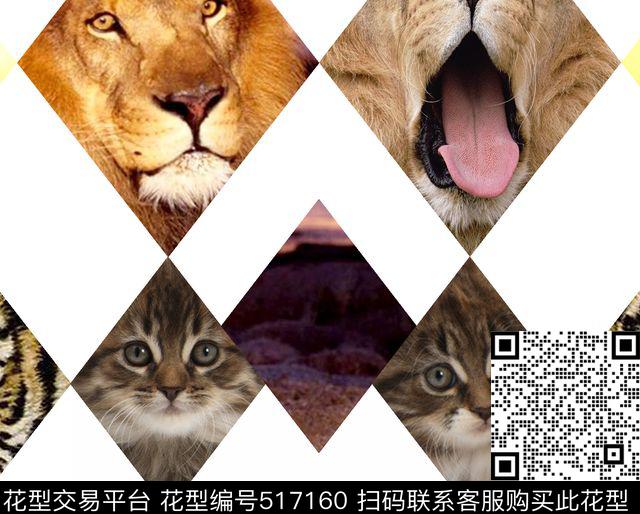 欧美时尚潮流数码印花华亿平台下载（图片编号: 517160） - 瓦栏（Walan）