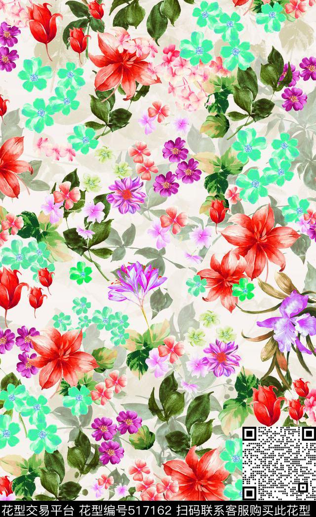 潮流简约时尚数码印花华亿平台下载（图片编号: 517162） - 瓦栏（Walan）