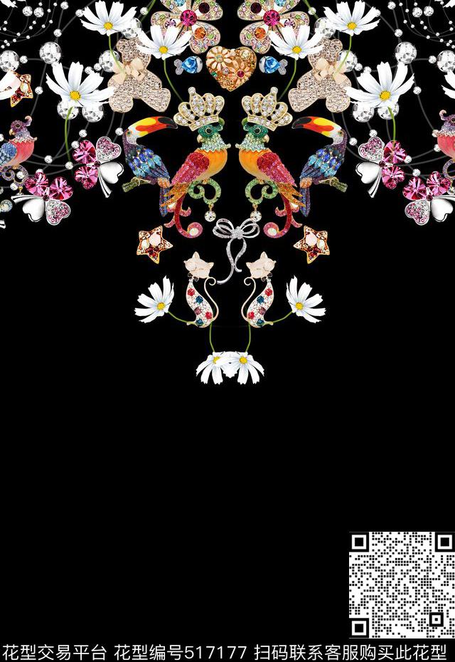 T恤卫衣数码印花潮流时尚珠宝时尚数码印花华亿平台下载（图片编号: 517177） - 瓦栏（Walan）