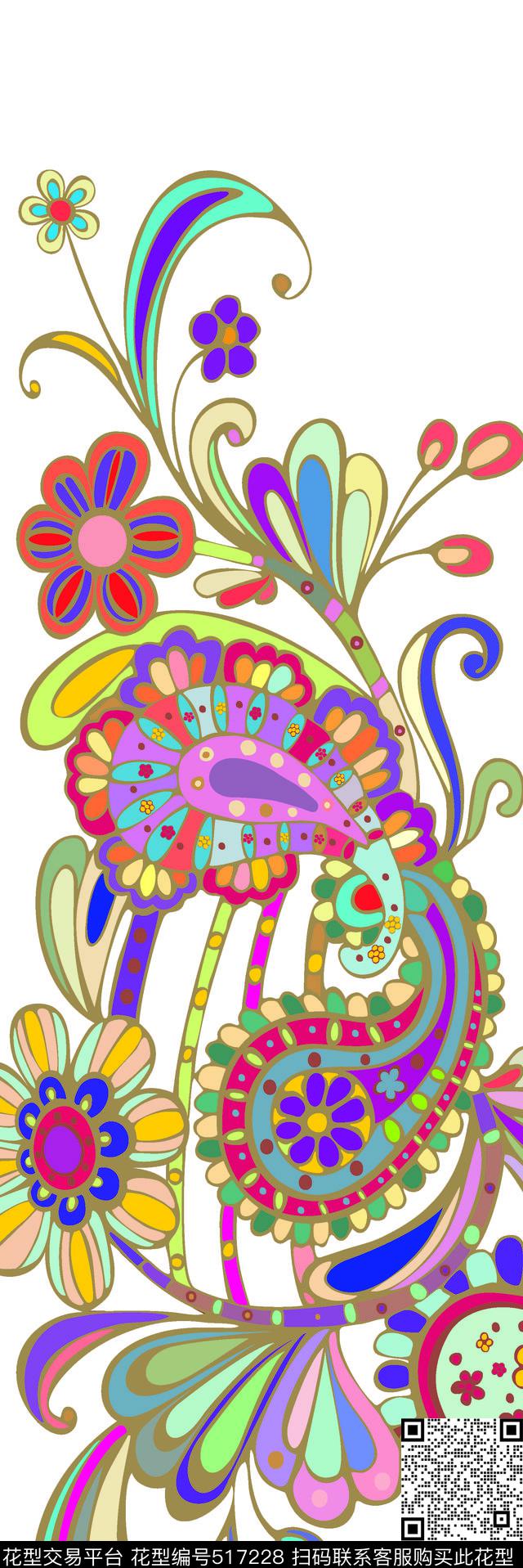 欧美时尚潮流传统印花华亿平台下载（图片编号: 517228） - 瓦栏（Walan）