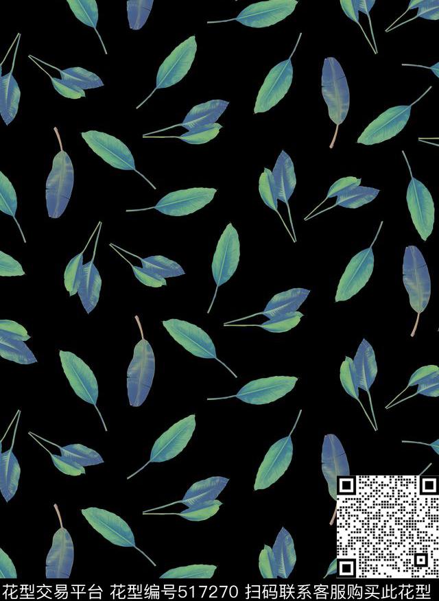 潮流时尚芭蕉叶外套T恤卫衣数码印花华亿平台下载（图片编号: 517270） - 瓦栏（Walan）