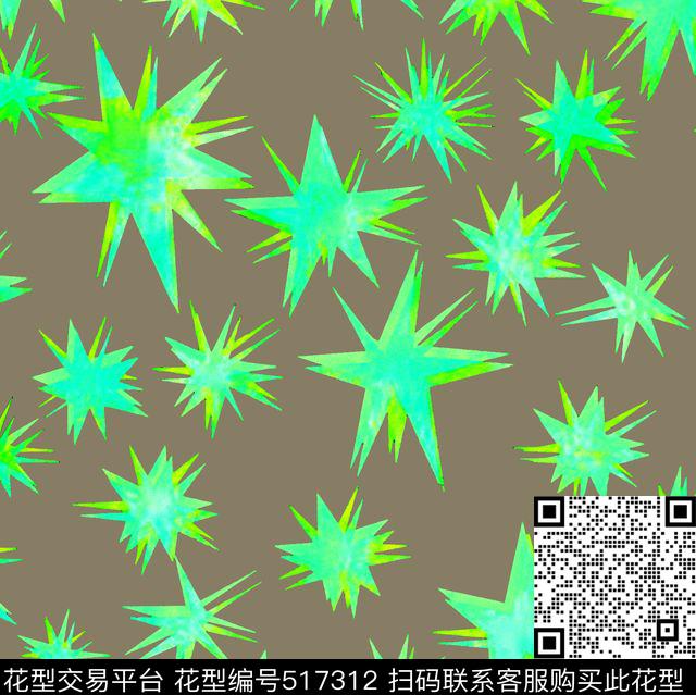 复古星星传统传统印花华亿平台下载（图片编号: 517312） - 瓦栏（Walan）