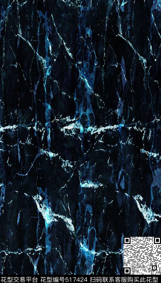 抽象时尚大理石纹理数码印花华亿平台下载（图片编号: 517424） - 瓦栏（Walan）