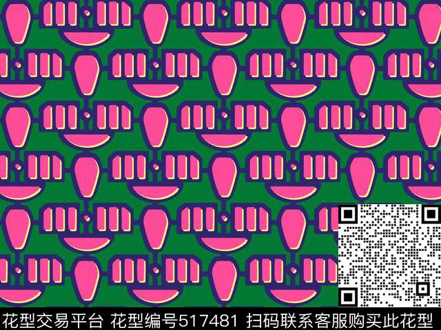 现代时尚飞机飞行器几何传统印花华亿平台下载（图片编号: 517481） - 瓦栏（Walan）