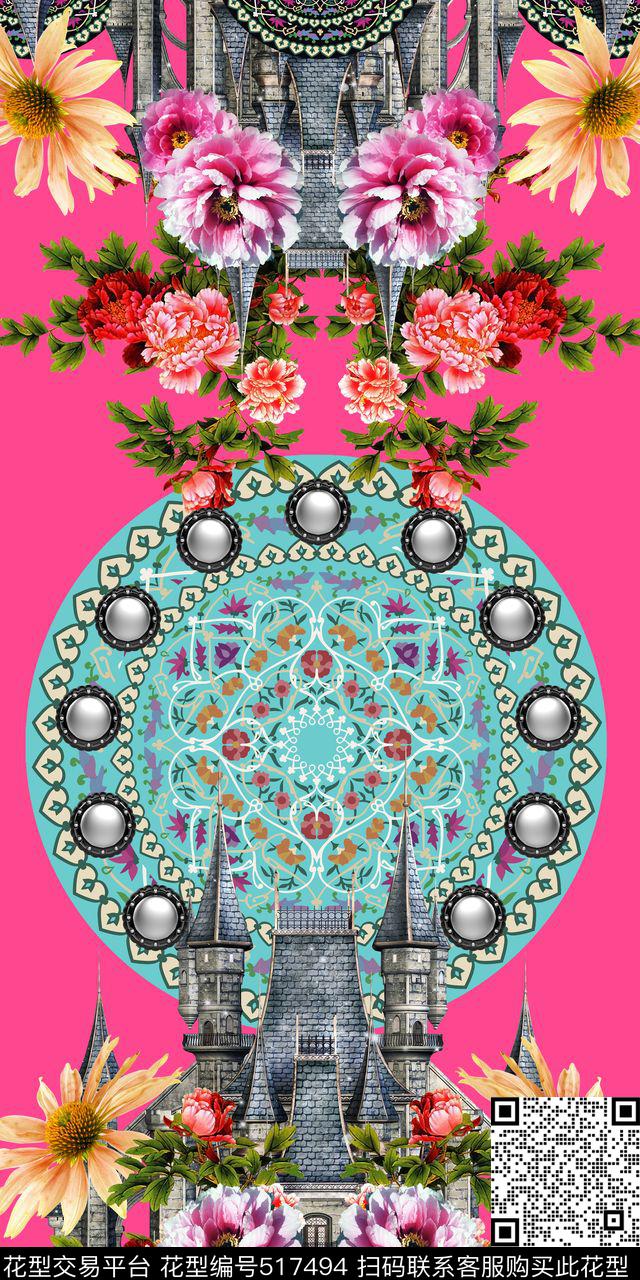 定位花卉数码数码印花华亿平台下载（图片编号: 517494） - 瓦栏（Walan）