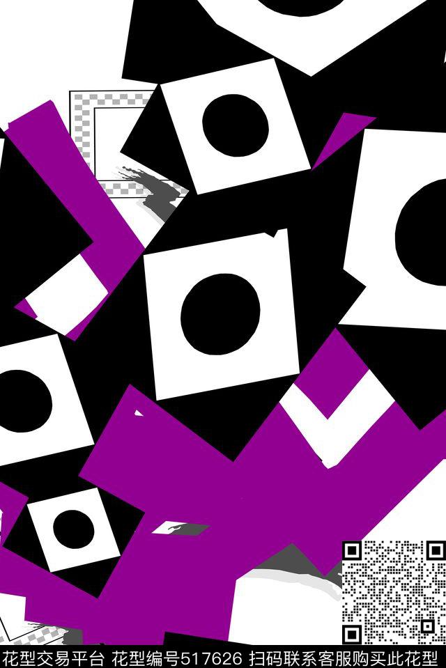 混搭几何亮彩时尚传统印花华亿平台下载（图片编号: 517626） - 瓦栏（Walan）