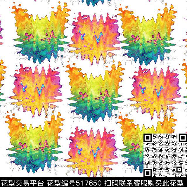 创意服装面料创意设计图案抽象数码印花华亿平台下载（图片编号: 517650） - 瓦栏（Walan）