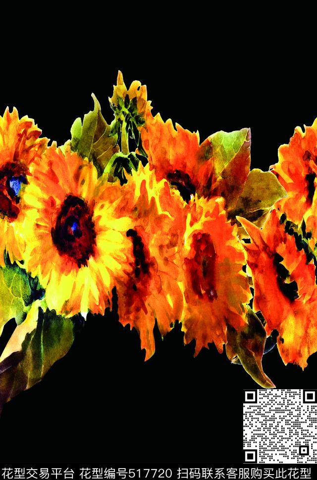 手绘油画装饰画数码印花华亿平台下载（图片编号: 517720） - 瓦栏（Walan）