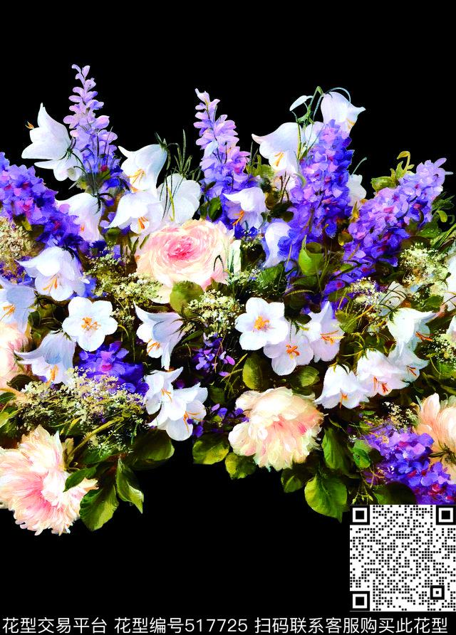 装饰画时尚花卉数码印花数码印花华亿平台下载（图片编号: 517725） - 瓦栏（Walan）