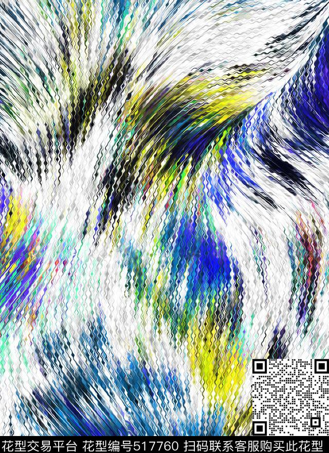 波纹肌理水晶数码印花华亿平台下载（图片编号: 517760） - 瓦栏（Walan）