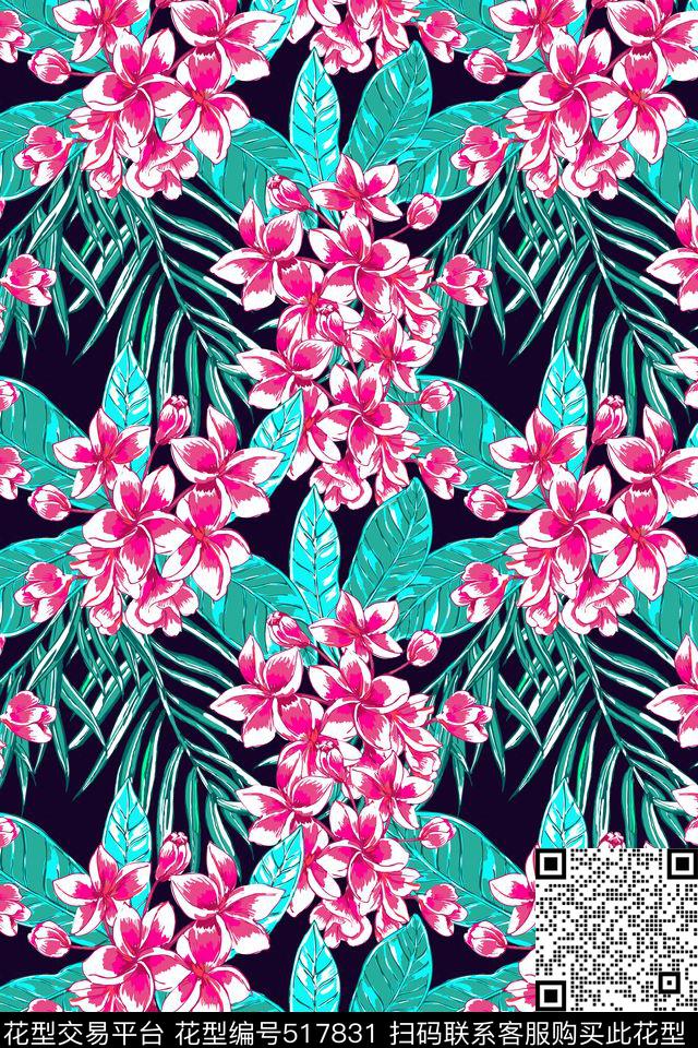 带风情夏威夷风情花卉男士休闲衬衫数码印花华亿平台下载（图片编号: 517831） - 瓦栏（Walan）