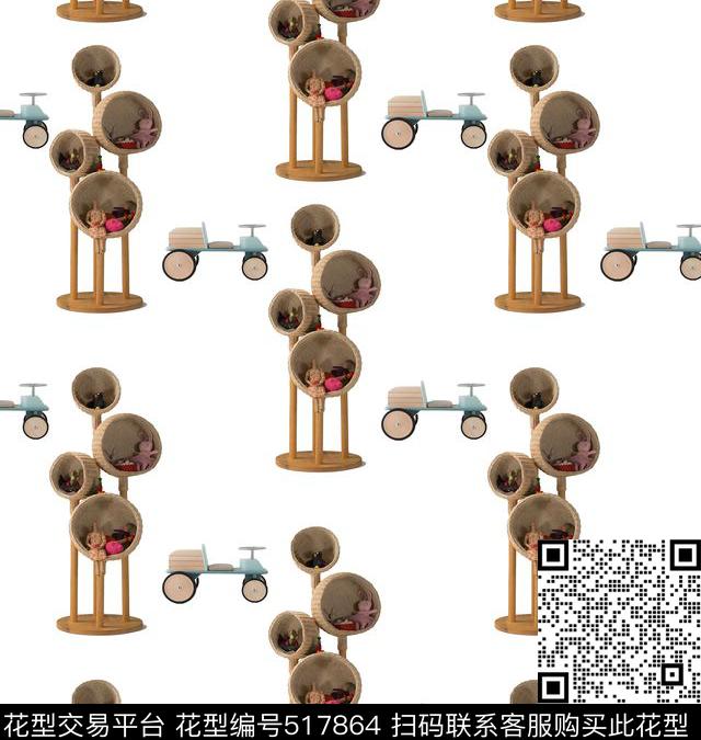 时尚创意简约家居唯美数码印花华亿平台下载（图片编号: 517864） - 瓦栏（Walan）