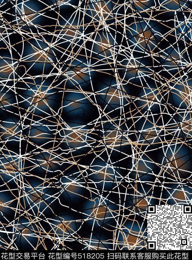 几何字母格子传统印花华亿平台下载（图片编号: 518205） - 瓦栏（Walan）