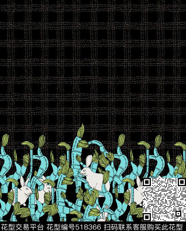 几何字母格子传统印花华亿平台下载（图片编号: 518366） - 瓦栏（Walan）