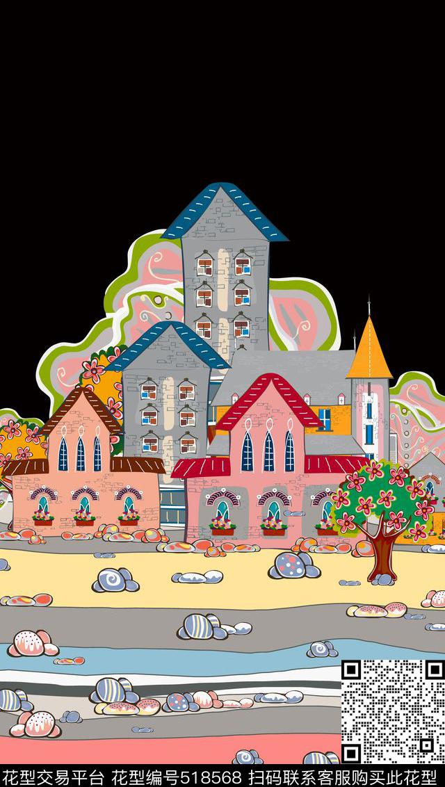 2016秋冬定位房子传统印花华亿平台下载（图片编号: 518568） - 瓦栏（Walan）