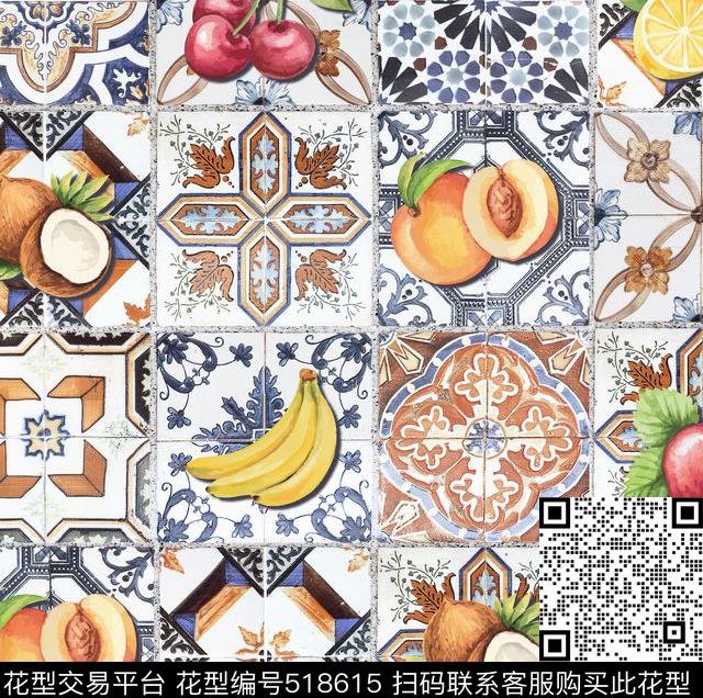 水果欧式瓷砖数码印花华亿平台下载（图片编号: 518615） - 瓦栏（Walan）