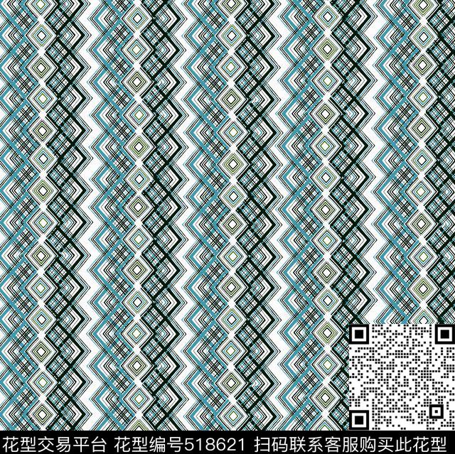 几何扎染华亿平台花卉传统印花华亿平台下载（图片编号: 518621） - 瓦栏（Walan）