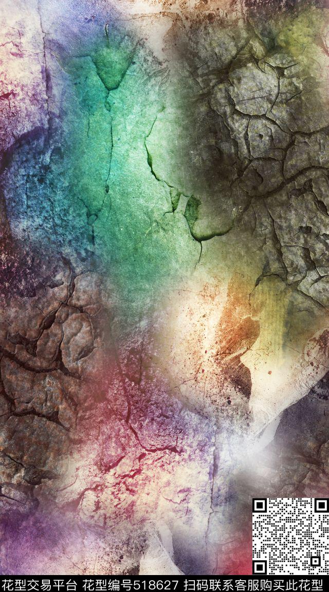 抽象炫彩创意数码印花华亿平台下载（图片编号: 518627） - 瓦栏（Walan）