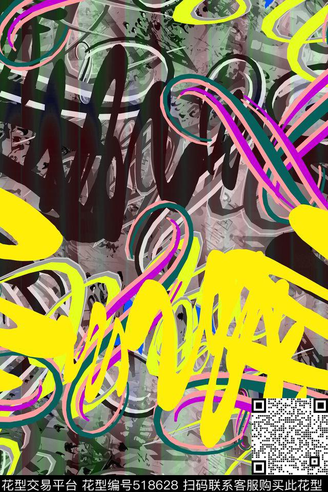 长巾丝巾男女服装欧式风民族系列数码印花华亿平台下载（图片编号: 518628） - 瓦栏（Walan）