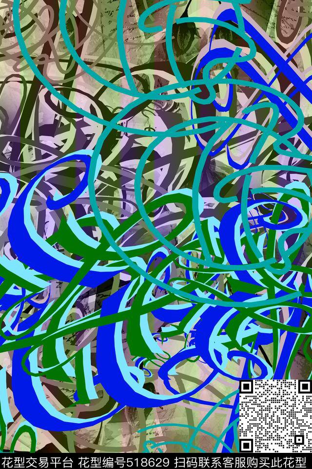 长巾丝巾男女服装欧式风民族系列数码印花华亿平台下载（图片编号: 518629） - 瓦栏（Walan）