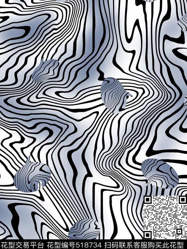 树轮漩涡夹克传统印花华亿平台下载（图片编号: 518734） - 瓦栏（Walan）