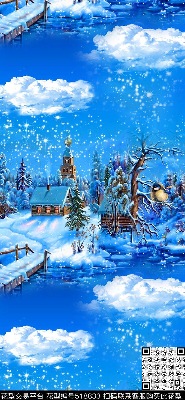 MAX-抽象自然风景流行时尚欧美数码印花华亿平台下载（图片编号: 518833） - 瓦栏（Walan）