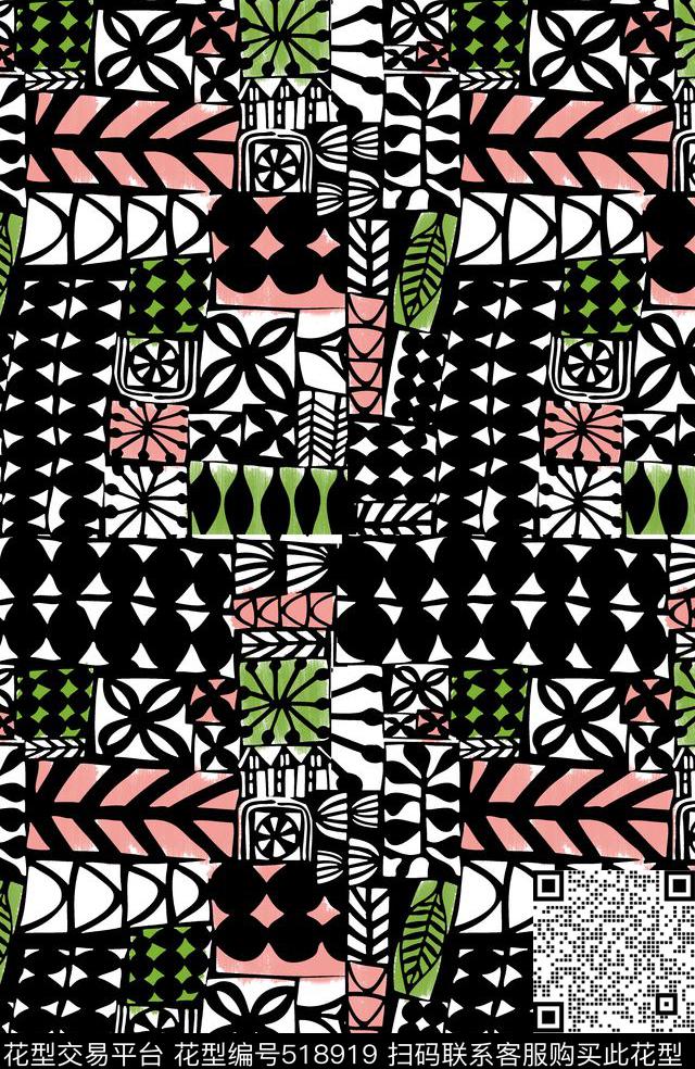 插画衬衣格子传统印花华亿平台下载（图片编号: 518919） - 瓦栏（Walan）