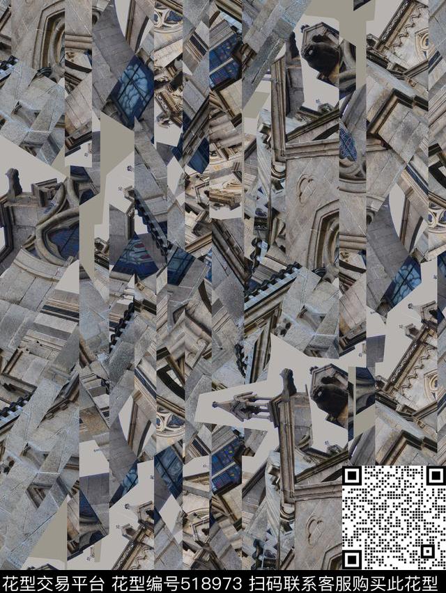 潮流夹克华亿平台建筑数码印花华亿平台下载（图片编号: 518973） - 瓦栏（Walan）