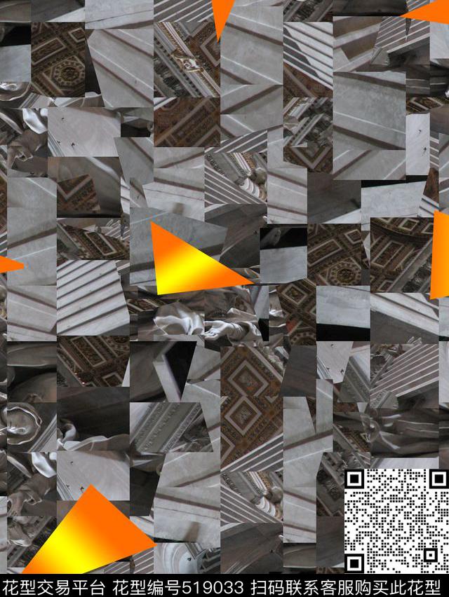 潮流复古夹克华亿平台数码印花华亿平台下载（图片编号: 519033） - 瓦栏（Walan）