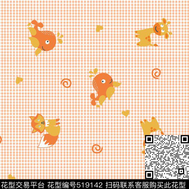 动物卡通流行时尚传统印花华亿平台下载（图片编号: 519142） - 瓦栏（Walan）