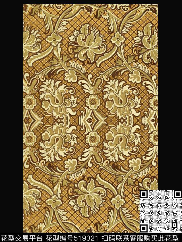巴洛克范思哲纪梵希数码印花华亿平台下载（图片编号: 519321） - 瓦栏（Walan）