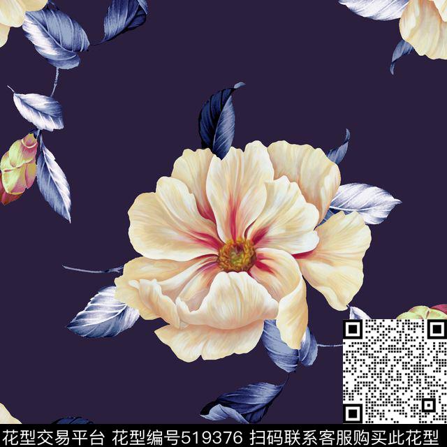 时尚大牌手绘风格数码印花华亿平台下载（图片编号: 519376） - 瓦栏（Walan）