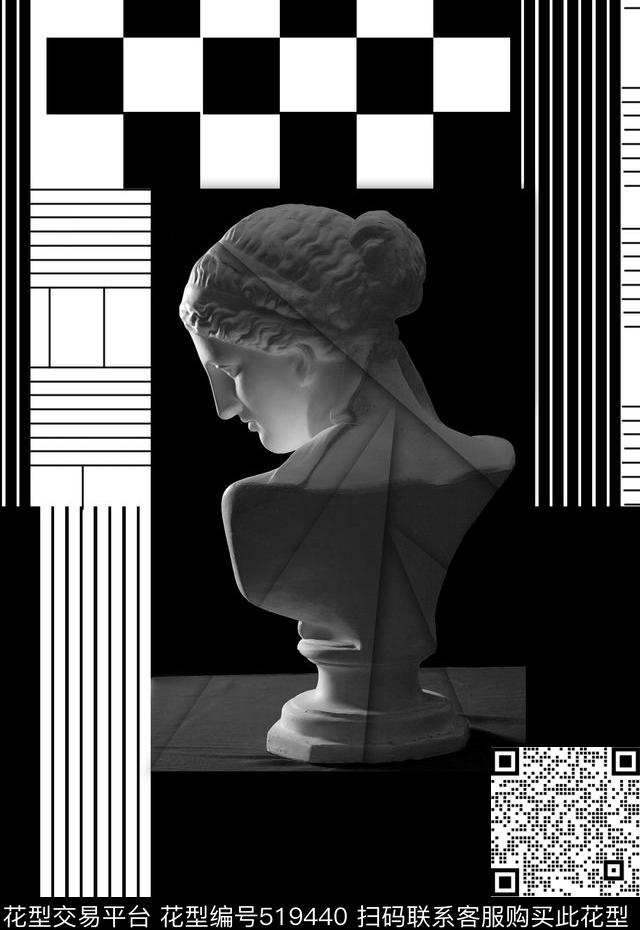 潮流时尚创意几何定位男装印花传统印花华亿平台下载（图片编号: 519440） - 瓦栏（Walan）