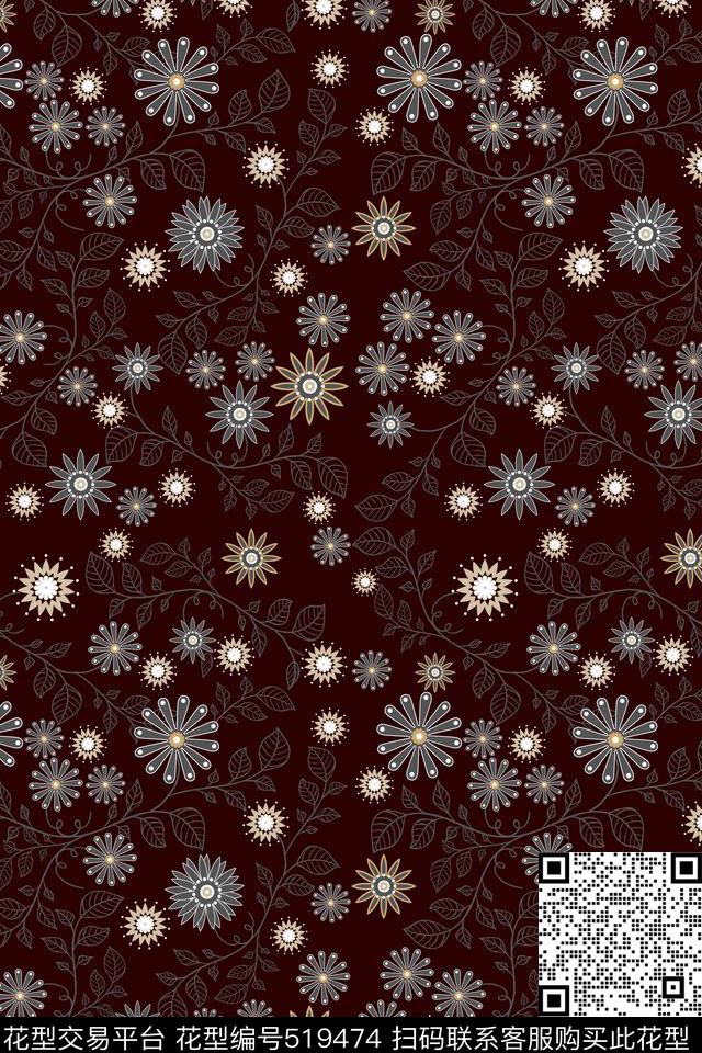 高冷高雅黑金传统印花华亿平台下载（图片编号: 519474） - 瓦栏（Walan）