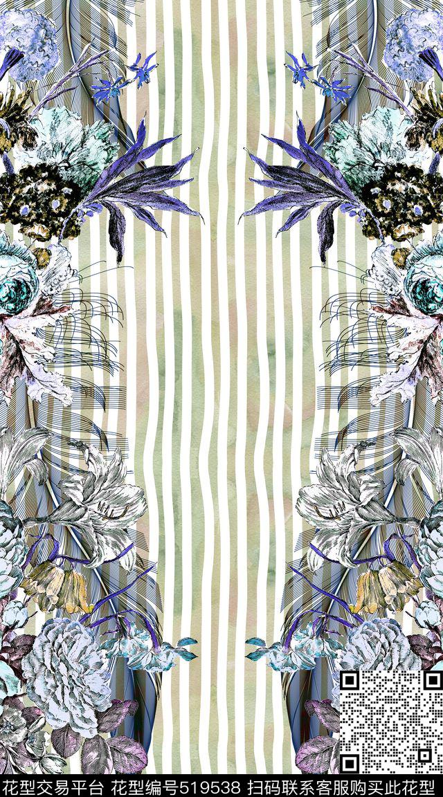 创意手绘铅笔数码印花华亿平台下载（图片编号: 519538） - 瓦栏（Walan）