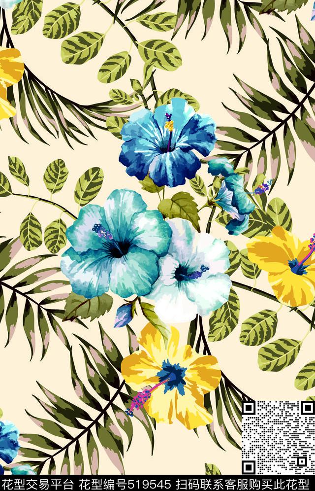 流行时尚数码印花数码印花华亿平台下载（图片编号: 519545） - 瓦栏（Walan）