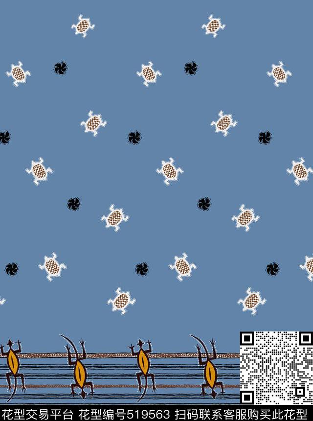 几何扎染华亿平台花卉传统印花华亿平台下载（图片编号: 519563） - 瓦栏（Walan）