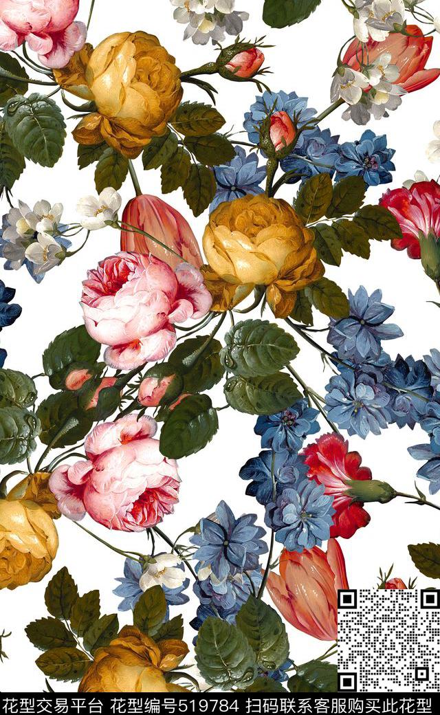 欧美油画数码印花面料沙发布数码印花华亿平台下载（图片编号: 519784） - 瓦栏（Walan）