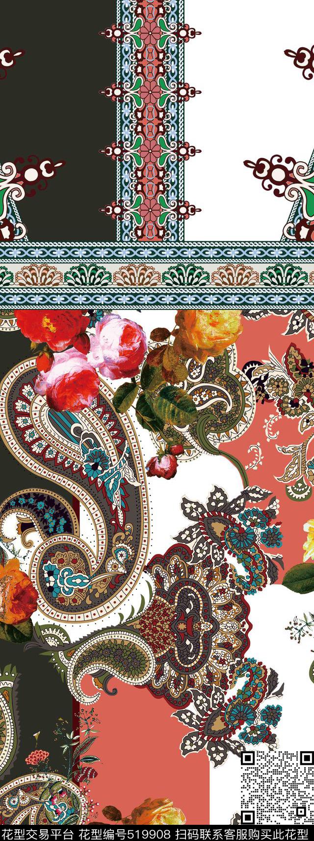 原创定位民族数码印花华亿平台下载（图片编号: 519908） - 瓦栏（Walan）