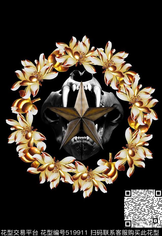 3D立体潮流时尚定位男装金属数码印花华亿平台下载（图片编号: 519911） - 瓦栏（Walan）